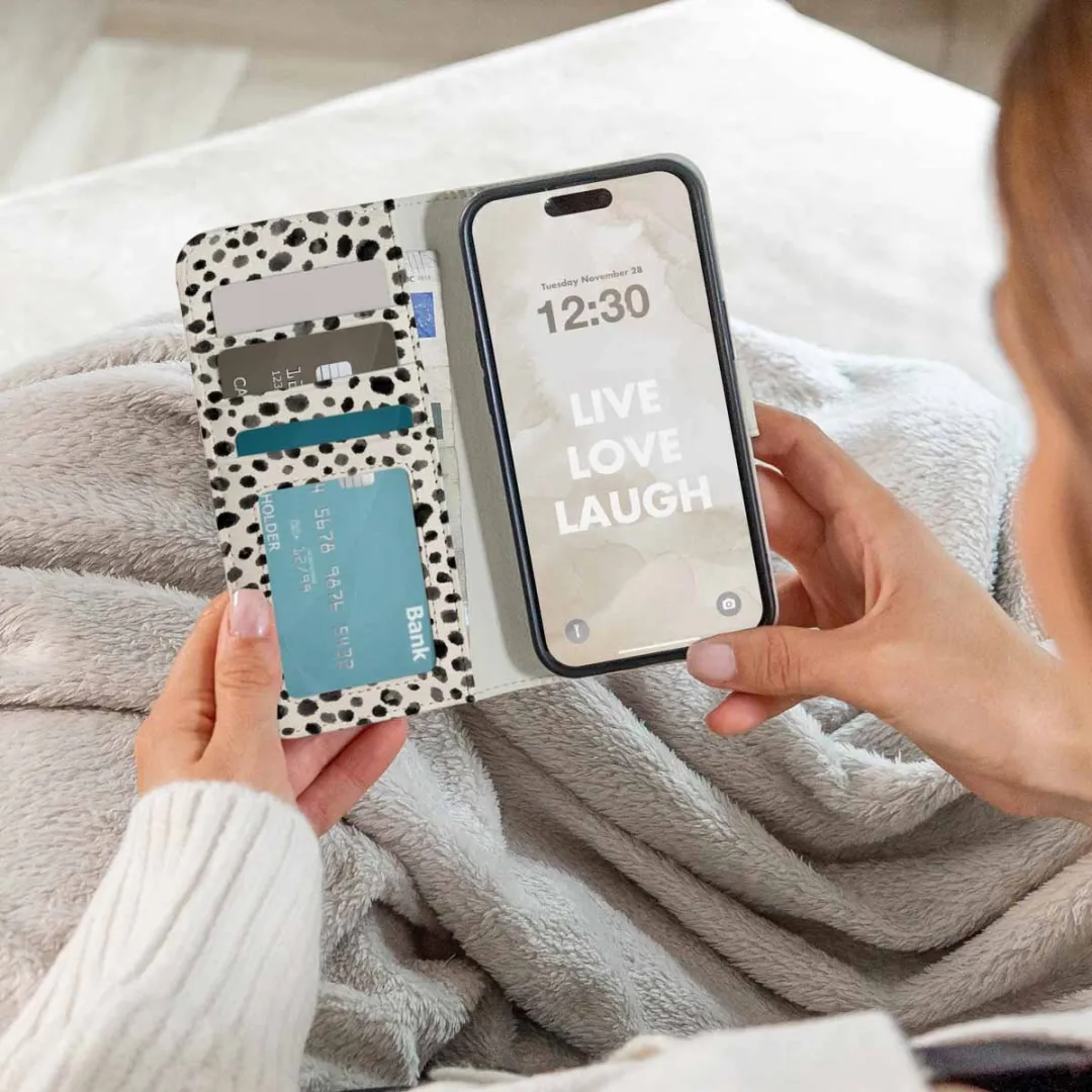 imoshion Hoesje Xiaomi Redmi Note 14 Pro - Black And White Dots - 3 Pasjes