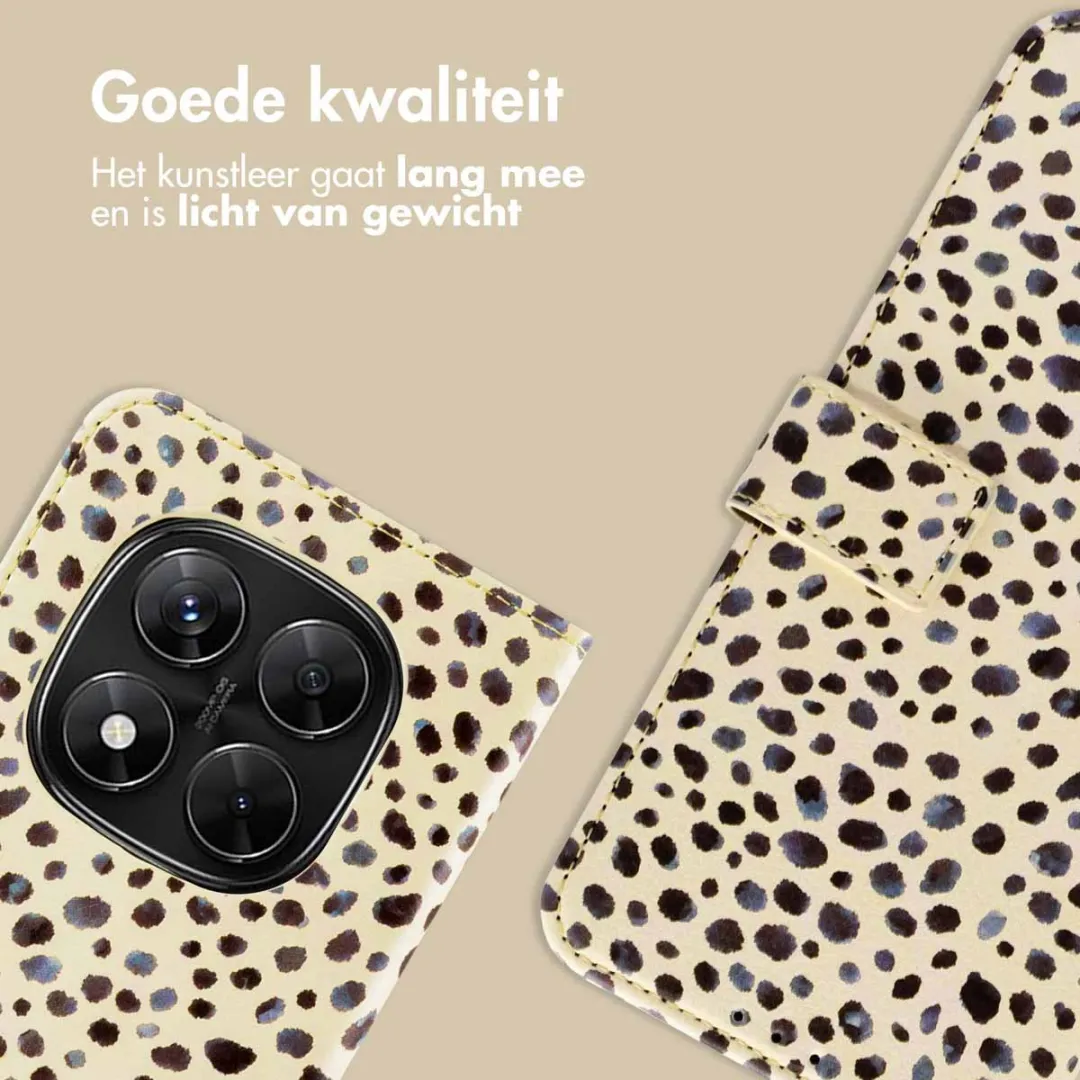 imoshion Hoesje Xiaomi Redmi Note 14 Pro - Black And White Dots - 3 Pasjes