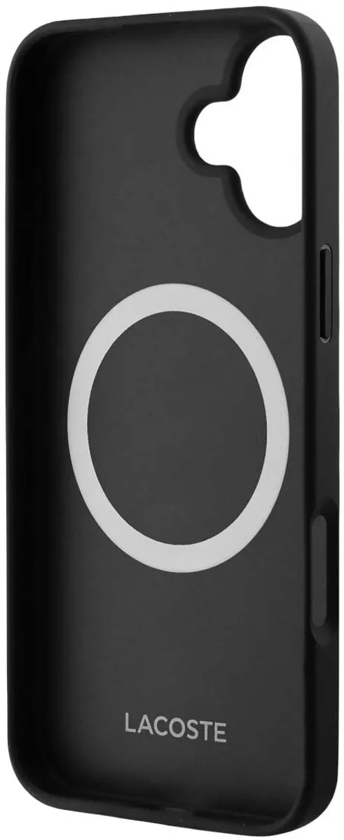 Lacoste MagSafe Hoes iPhone 16 - Zwart - LCHMP16SPIGK