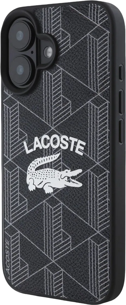 Lacoste MagSafe Hoes iPhone 16 - Zwart - LCHMP16SPIGK