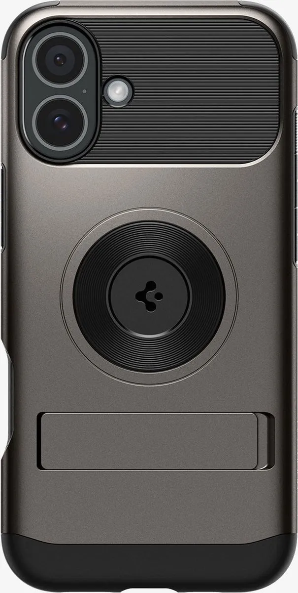 Spigen Slim Armor MagFit iPhone 16 Hoesje - Gunmetal