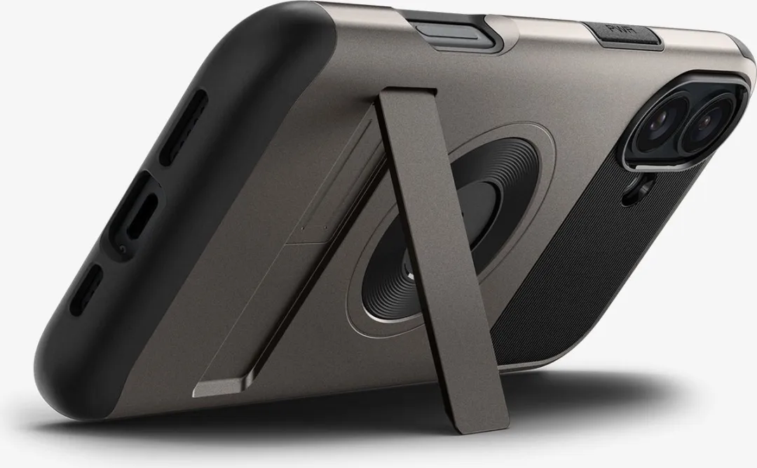 Spigen Slim Armor MagFit iPhone 16 Hoesje - Gunmetal - afbeelding 4 van 6