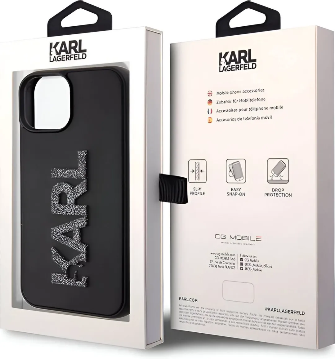 Karl Lagerfeld iPhone 15 Plus Backcase H66601 - Zwart - afbeelding 6 van 6