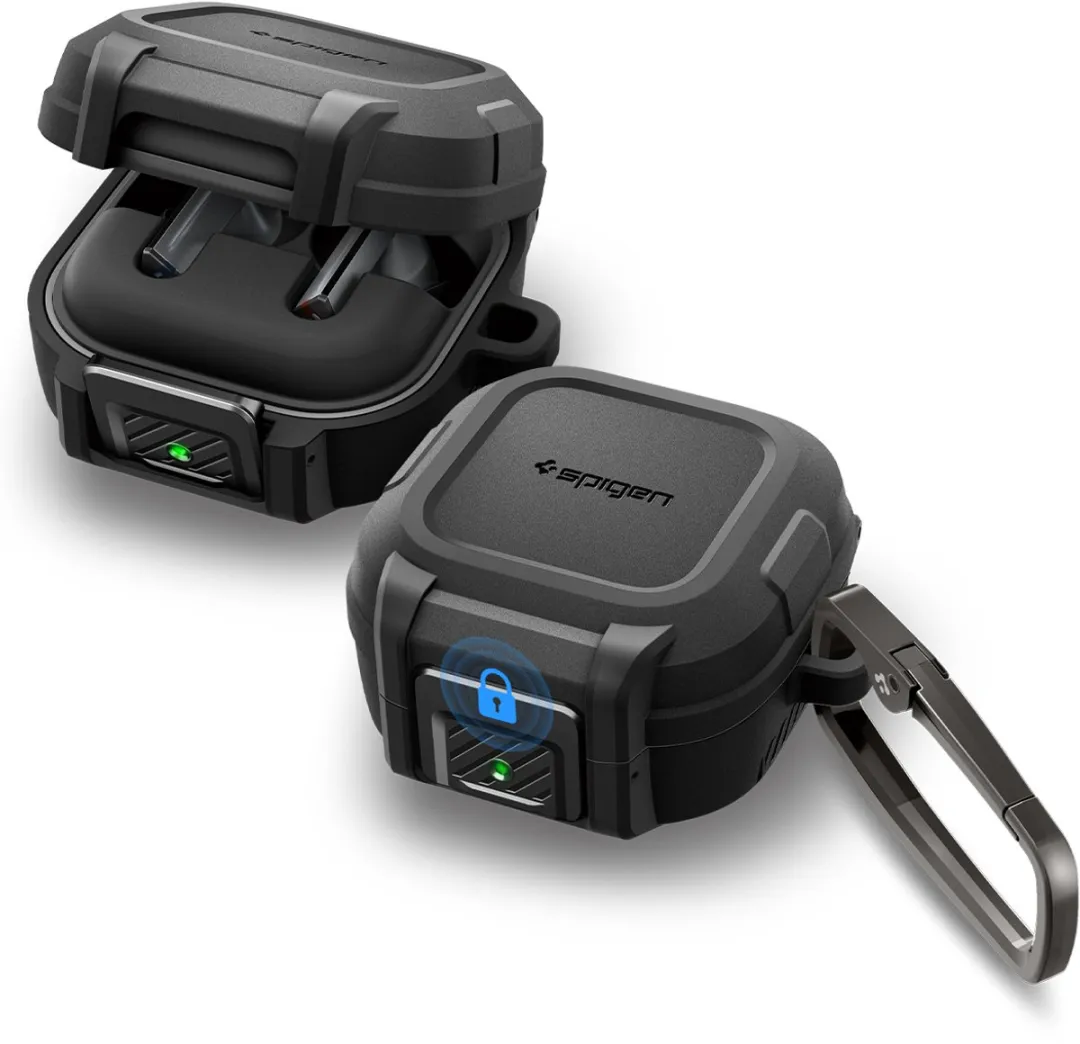 Spigen Lock Fit Matzwart Hoesje - Samsung Galaxy Buds 4 Pro/4 - 1 Stuks