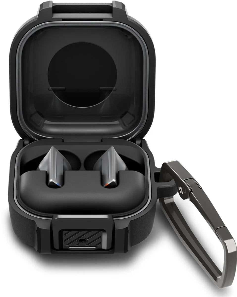 Spigen Lock Fit Matzwart Hoesje - Samsung Galaxy Buds 4 Pro/4 - 1 Stuks