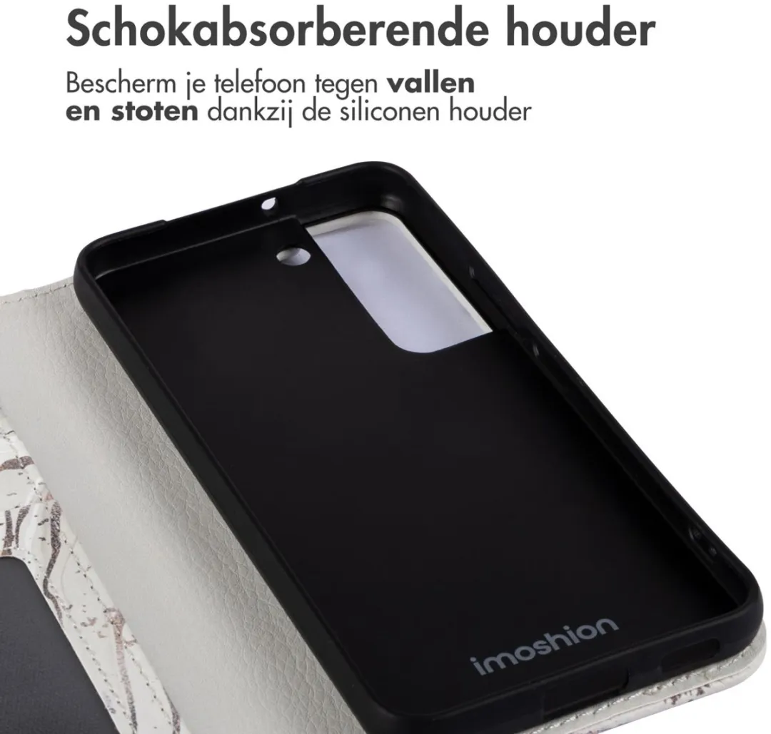 Imoshion Galaxy S22 Hoesje Sandy Marble - 3 Pasjes