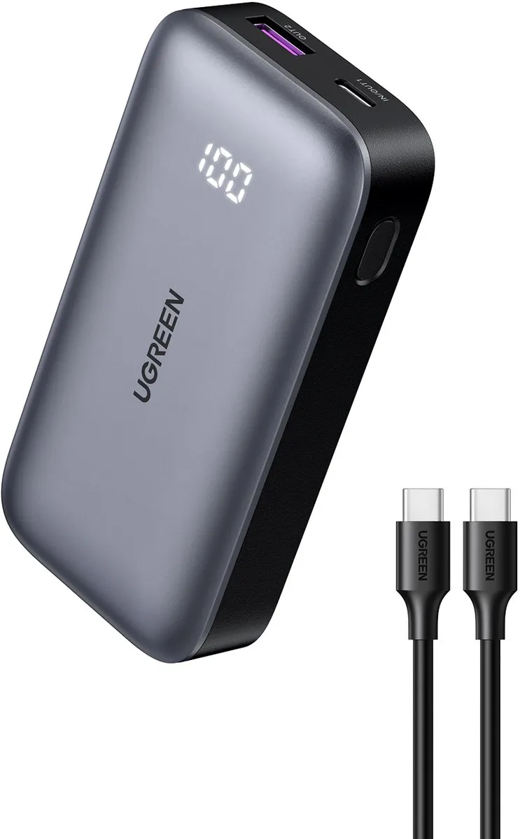 Ugreen Nexode PB502 Powerbank 10000mAh - 30W USB-C PD - Transparent - afbeelding 6 van 6