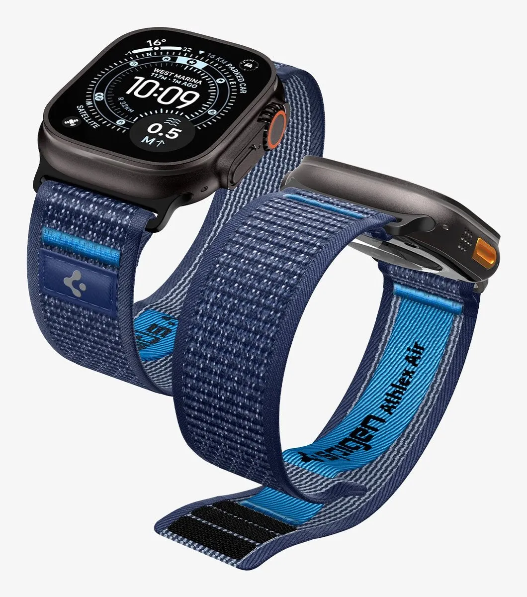 Spigen Athlex Air 2 Active Band - Marineblauw - Apple Watch