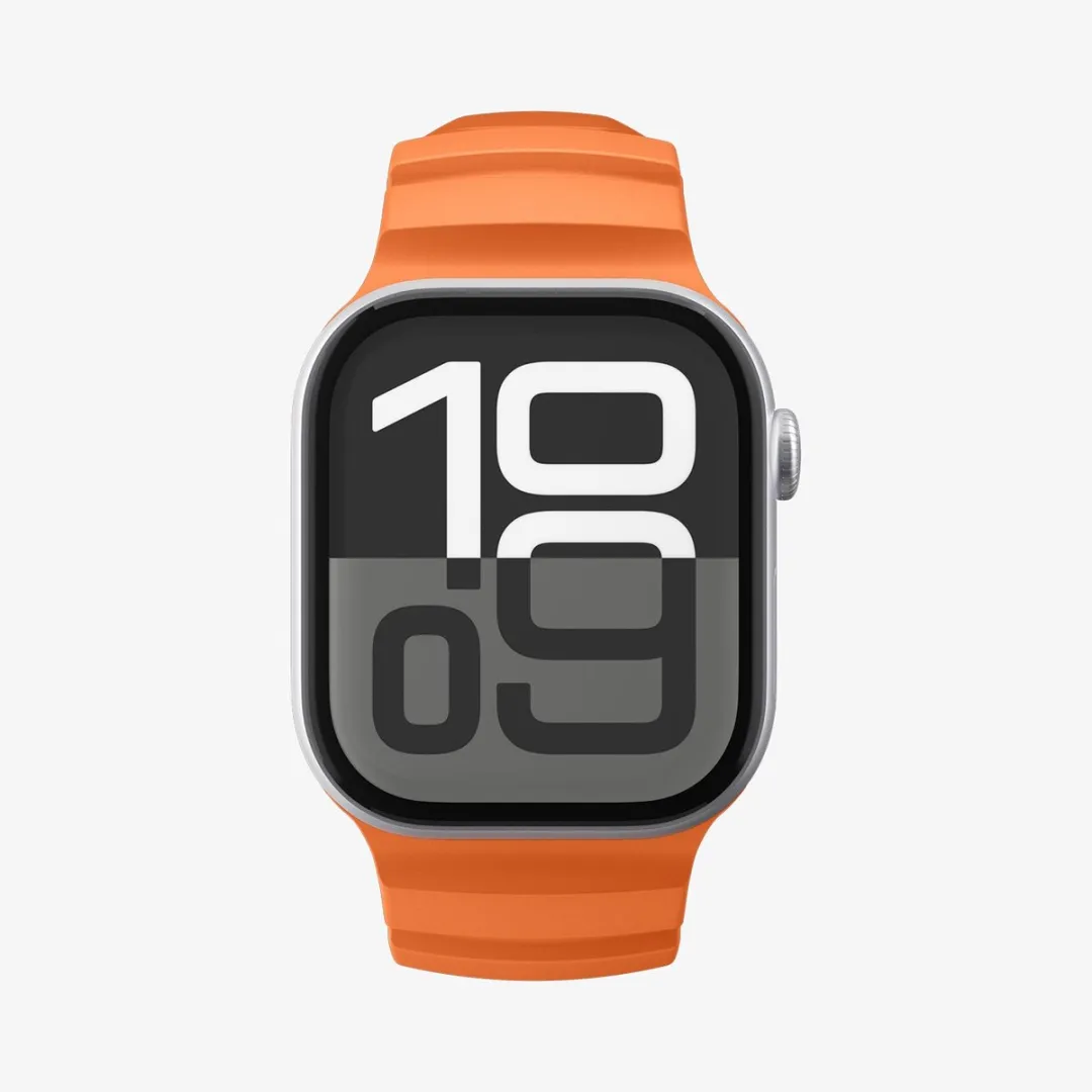 Spigen Siliconen Bandje - Apple Watch 44-49mm - Oranje