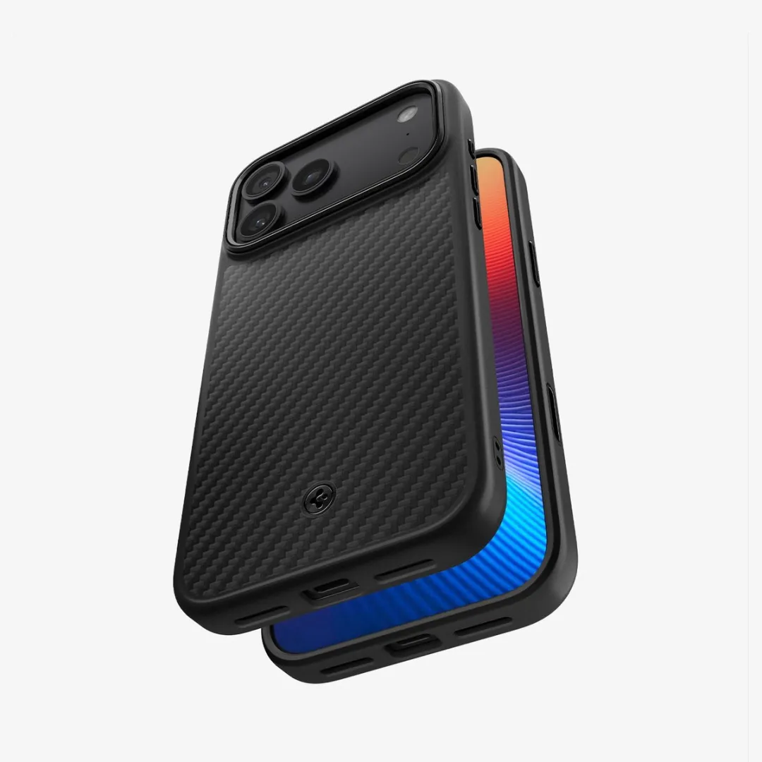 Spigen Enzo Aramid T MagSafe Hoesje - iPhone 17 Pro - Zwart - afbeelding 6 van 6