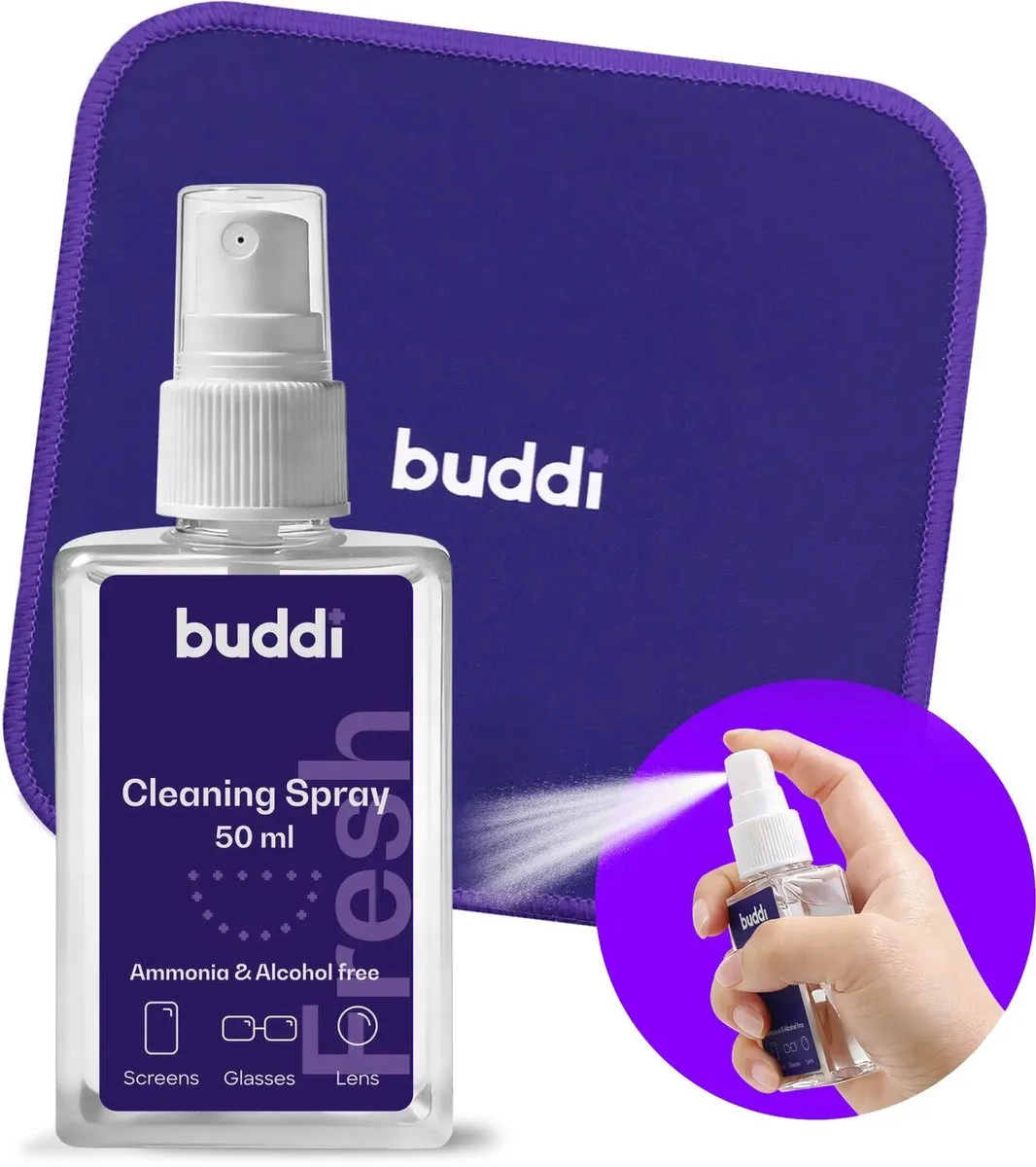 Buddi Fresh Schermreiniger Set 50ml
