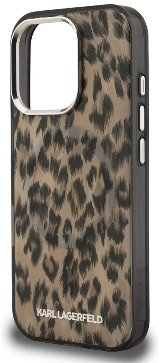Karl Lagerfeld Backcase Hoesje iPhone 16 Pro Max - Luipaard - 3666339465674