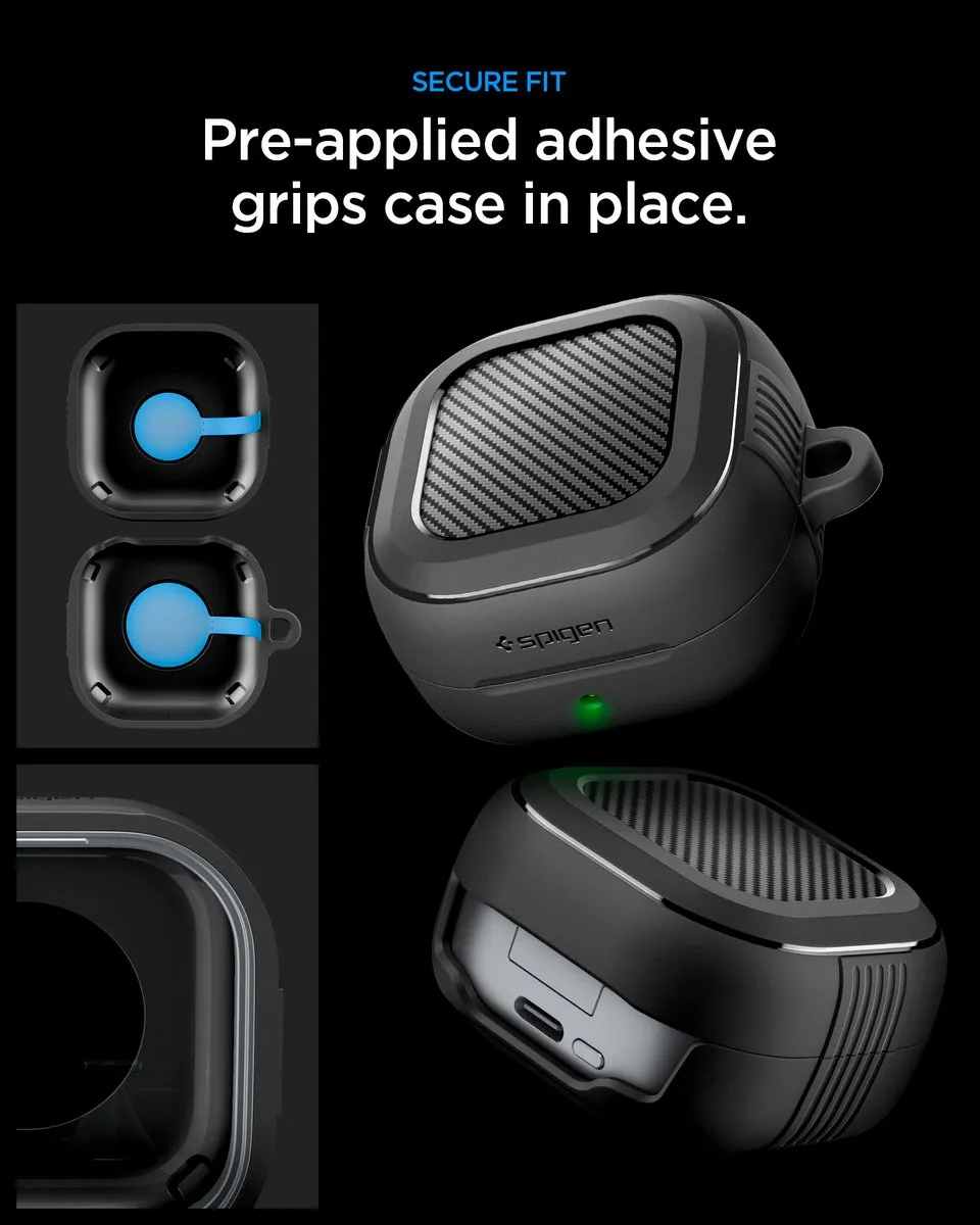 Spigen Rugged Armor Hoesje - Transparent - Samsung Galaxy Buds 4 Pro/4