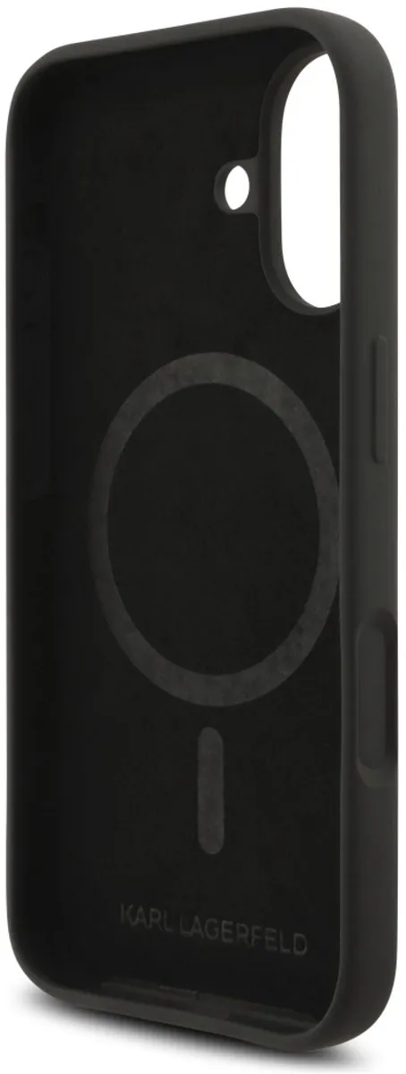 Karl Lagerfeld Karl&Choupette Ringhoes Silicone - iPhone 17 Magsafe - Zwart