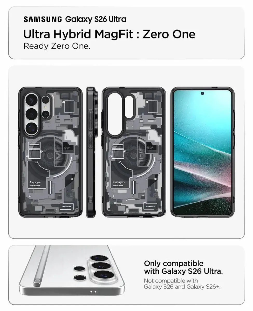 Spigen Zero One Magfit ACS10682 Hoes - Samsung Galaxy S24 - Zwart