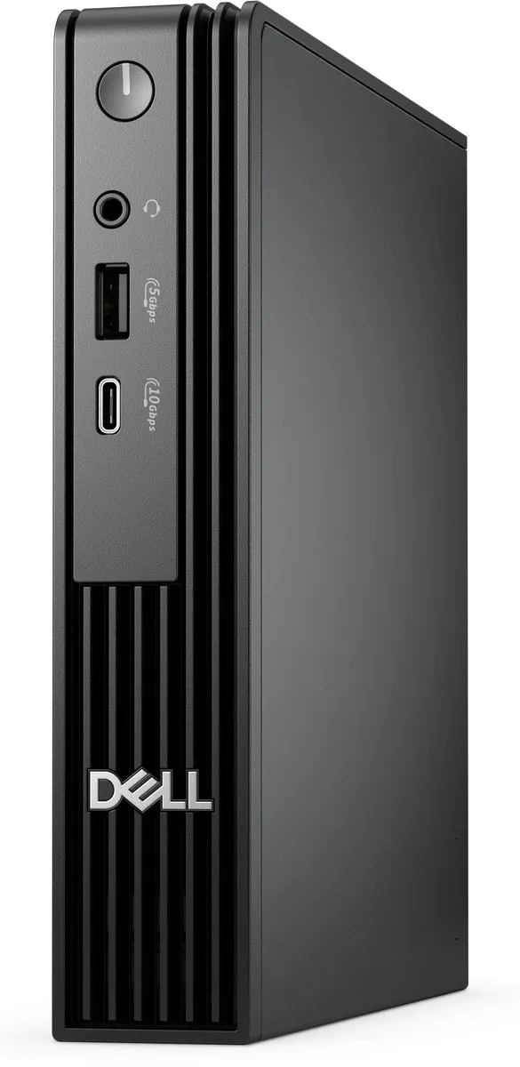 Dell Pro QCM1250 Mini PC - Intel Core Ultra 5 235T 8GB 512GB SSD - Zwart