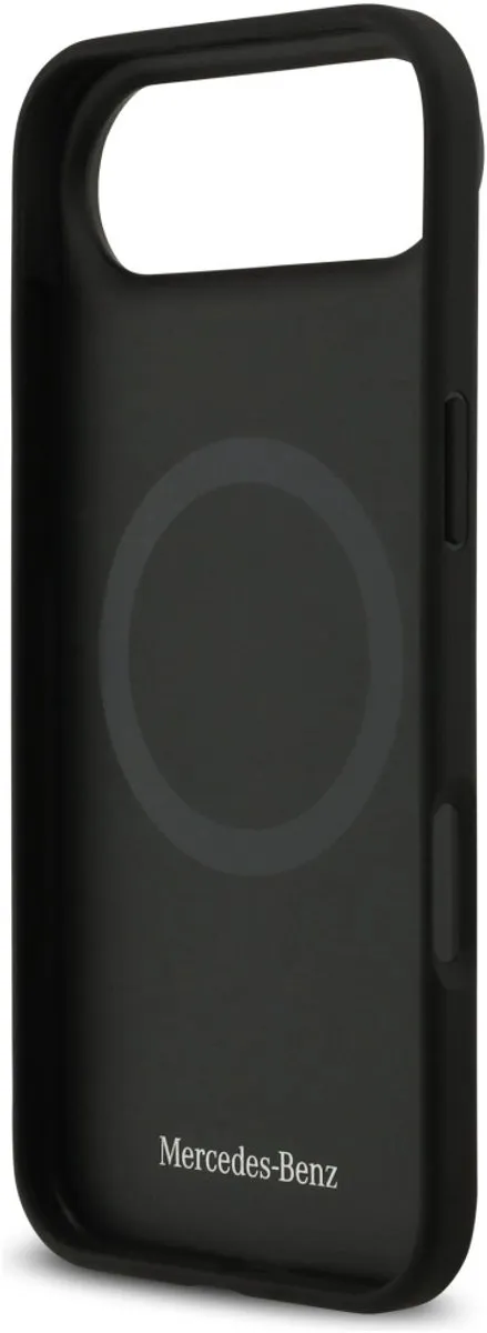Mercedes Case Leer Laurel Leaves MagSafe iPhone - Zwart