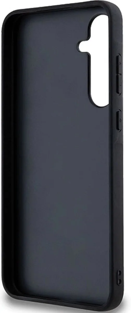 Karl Lagerfeld Fixed Glitter Ikonik Logo Hoesje Samsung Galaxy A35 - Zwart