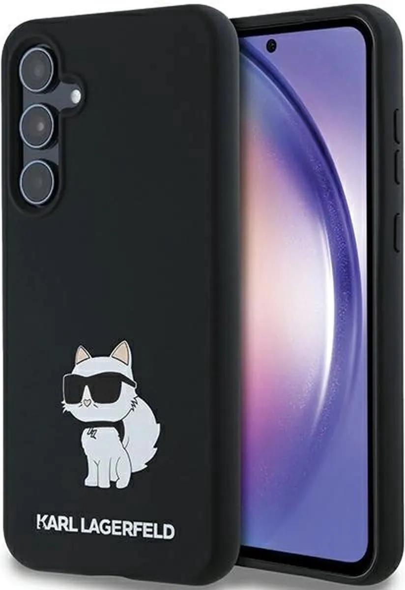 Karl Lagerfeld Siliconen Choupette Hoesje - Samsung Galaxy A35 - Paars