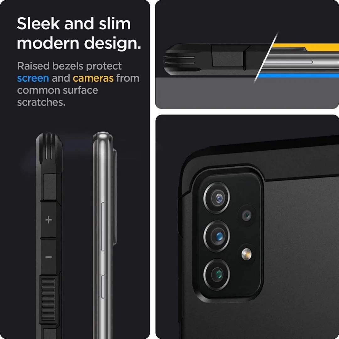 Spigen Tough Armor Samsung Galaxy A72 Hoesje - Zwart - afbeelding 6 van 6