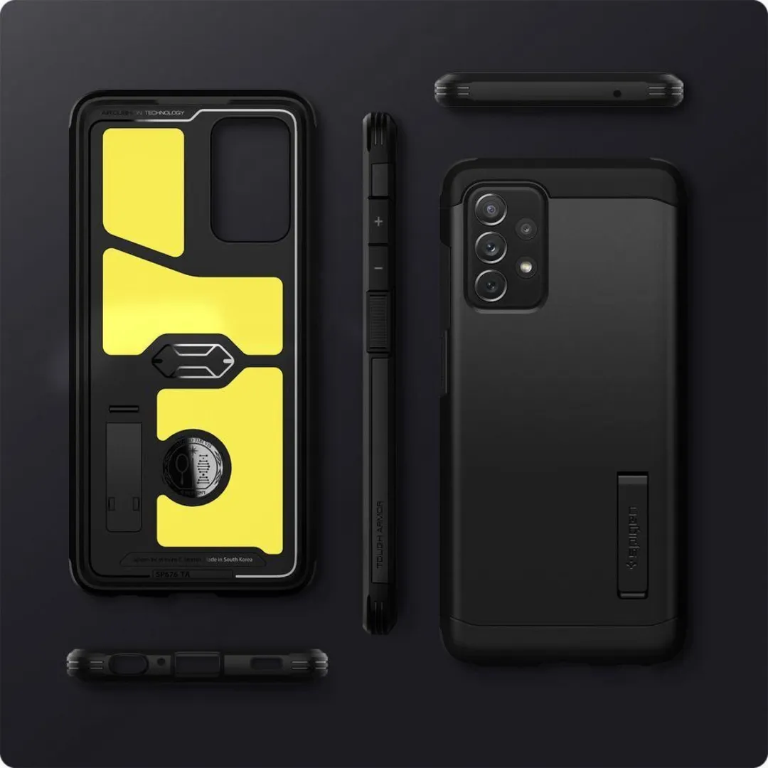 Spigen Tough Armor Samsung Galaxy A72 Hoesje - Zwart