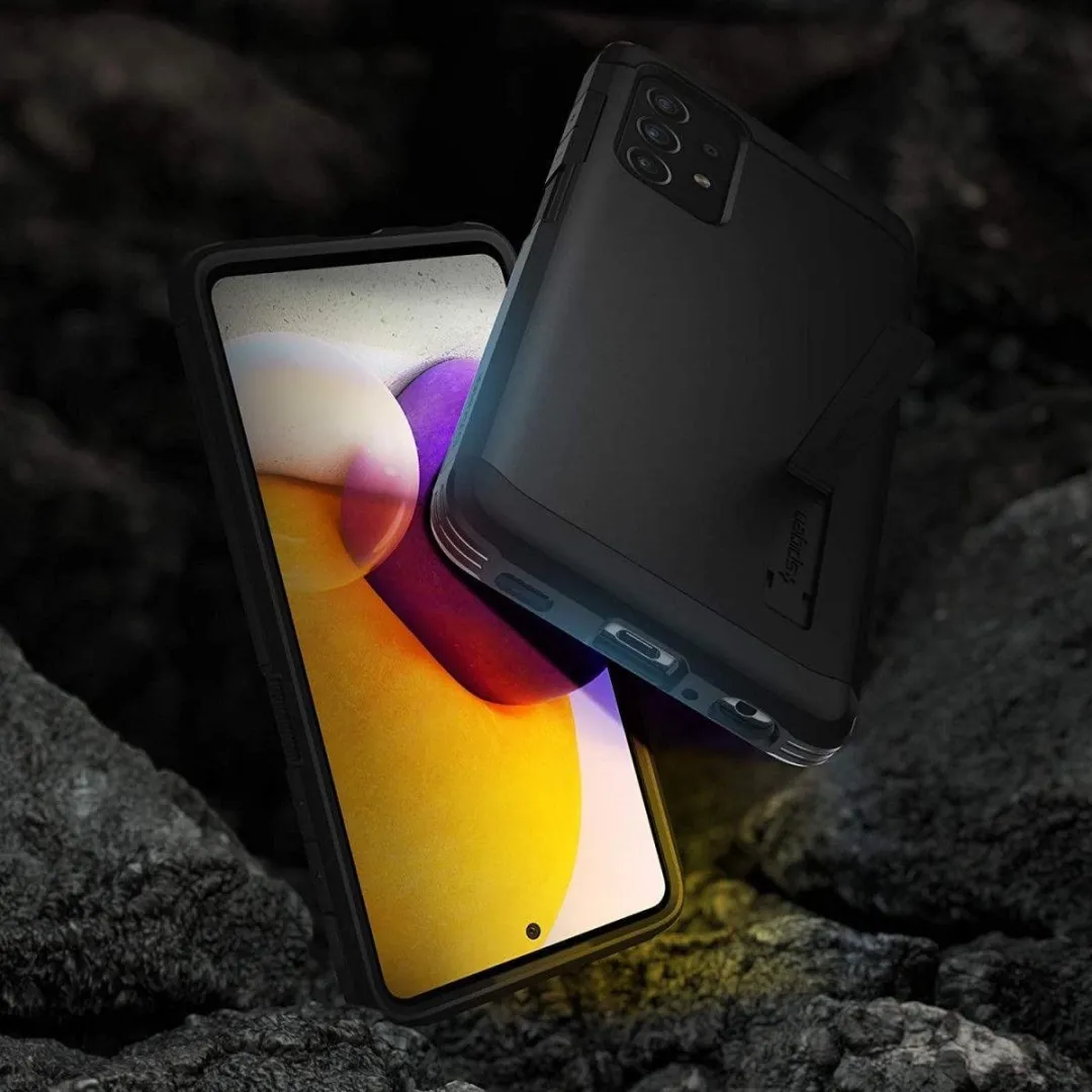 Spigen Tough Armor Samsung Galaxy A72 Hoesje - Zwart