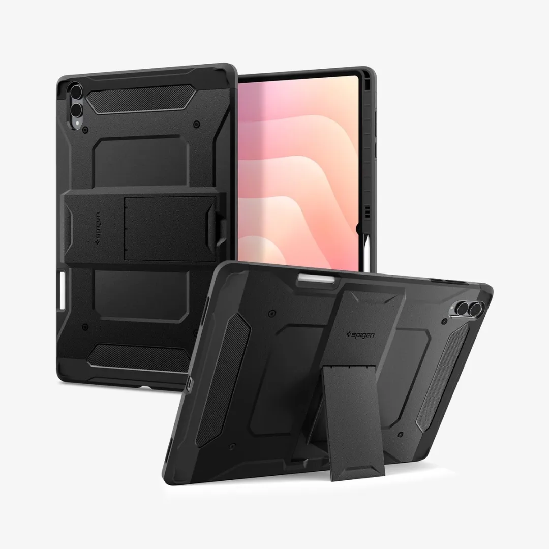 Spigen Tough Armor Pro Hoesje - Samsung Galaxy Tab S11 Ultra - Zwart