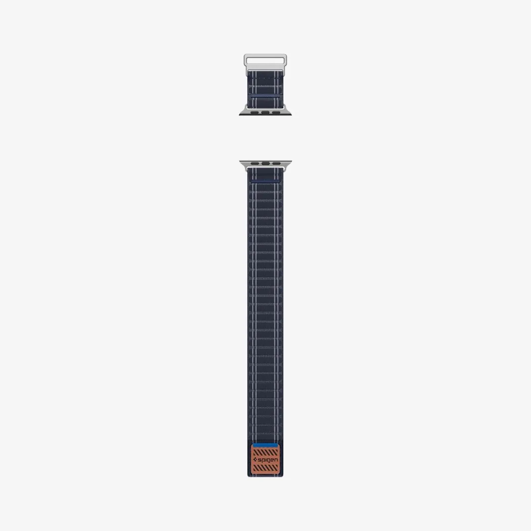 Spigen Stoffen Bandje Marineblauw - Apple Watch Universeel