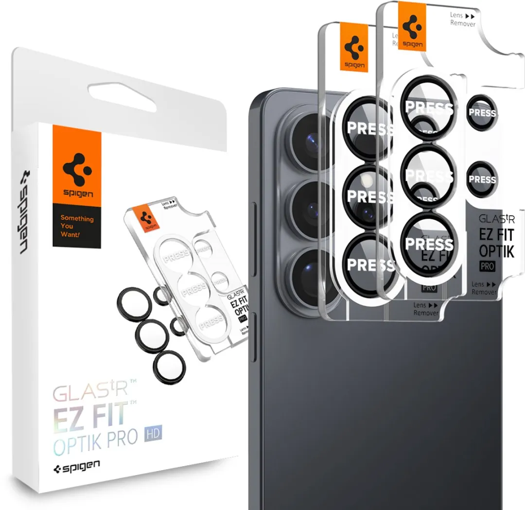 Spigen Glass tR EZ Fit Optik Pro HD 2-Pack - Zwart