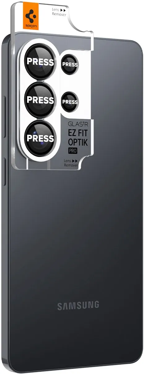 Spigen Glass tR EZ Fit Optik Pro HD 2-Pack - Zwart