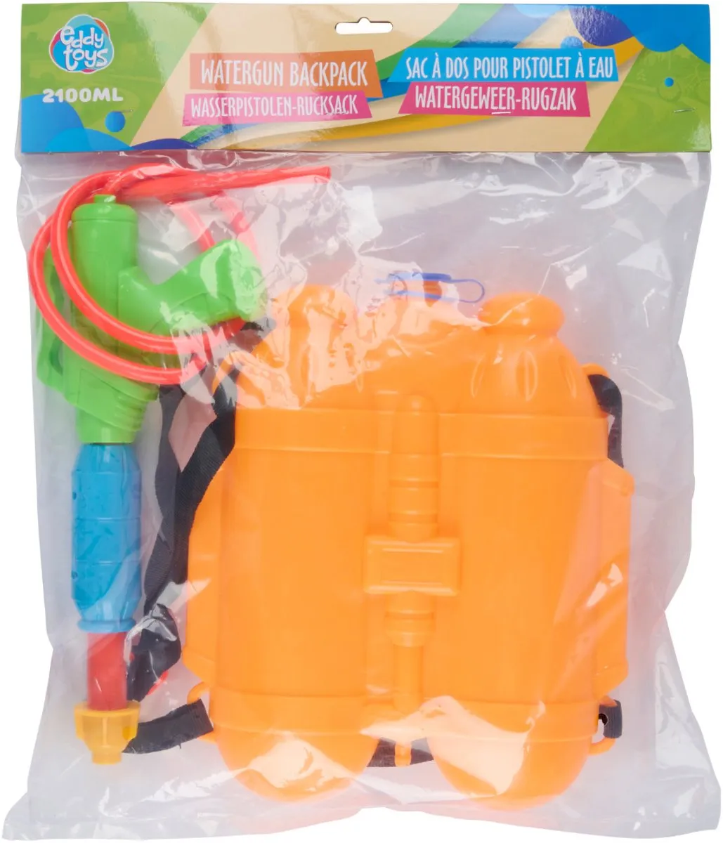 Eddy Toys Waterpistool Rugzak 2100ml - Oranje