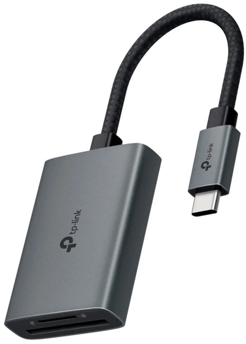 TP-Link UA430 USB 3.2 Geheugenkaartlezer - Type-C - Grijs