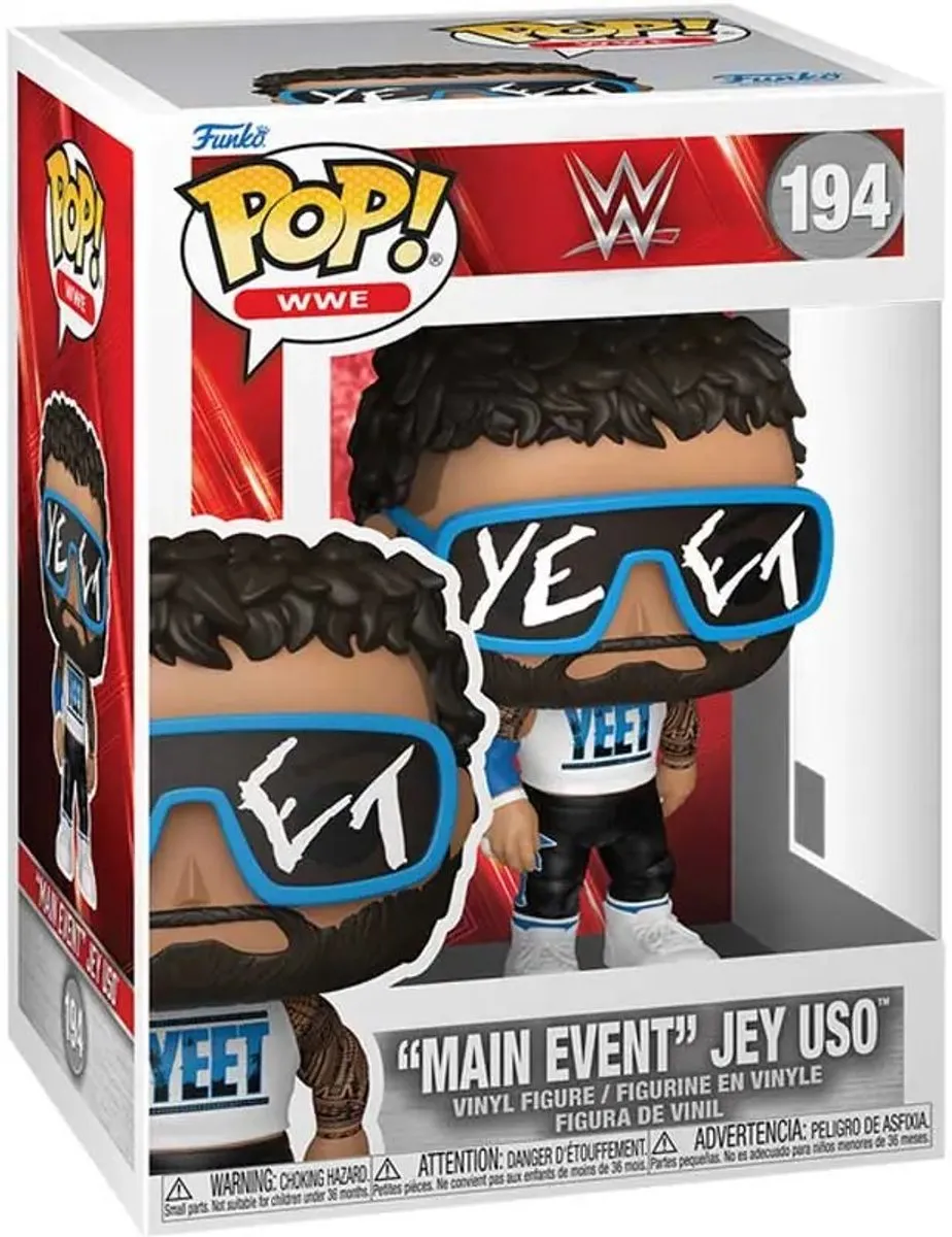 Funko Pop! WWE Jey Uso Main Event #194 - Multicolor