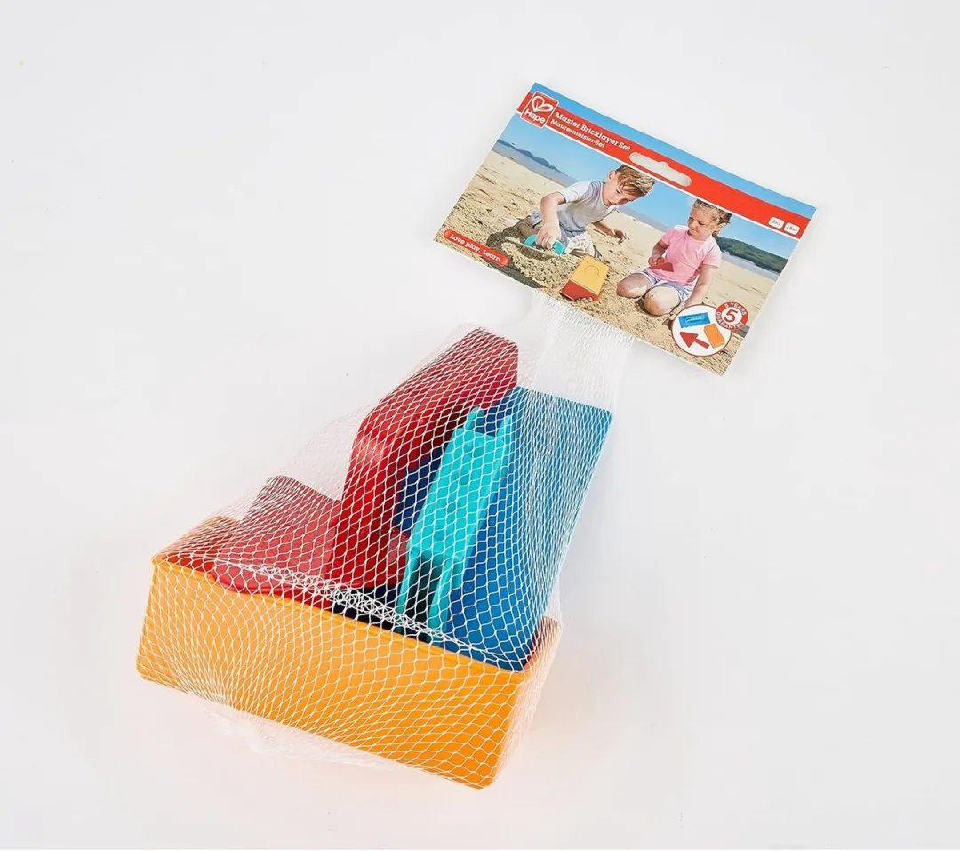 Hape Zandvormen Metsel Set - Rood