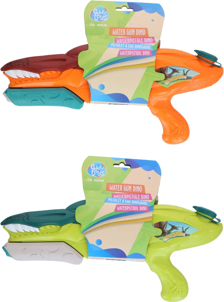 Eddy Toys Waterpistool Dino 30cm - Assorti