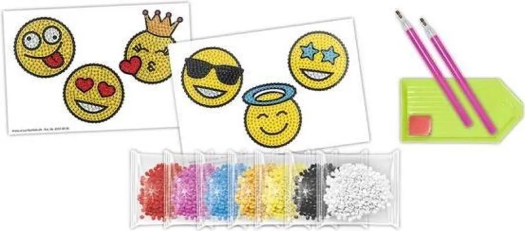 Ursus Diamond Painting Sticker Smileys - Meerkleurig