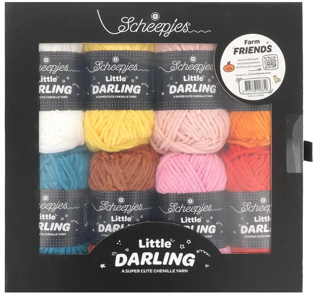 Scheepjes Little Darling Farm Friends Kleurenpak 8x25g