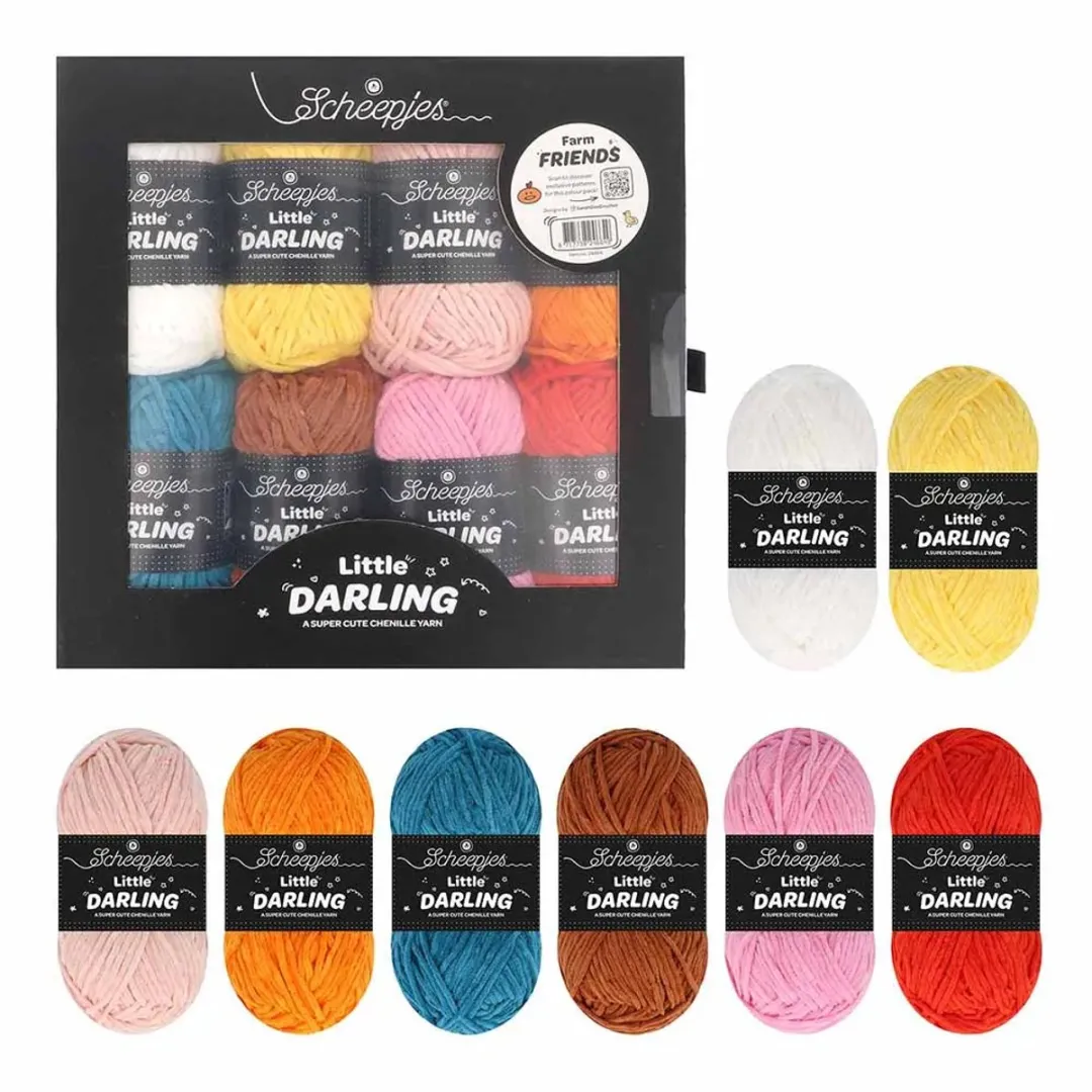 Scheepjes Little Darling Farm Friends Kleurenpak 8x25g