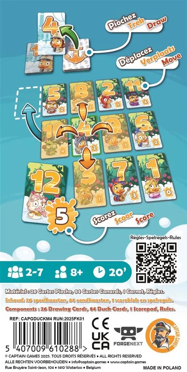 Asmodee Duck & Cover Kaartspel - 2-7 Spelers