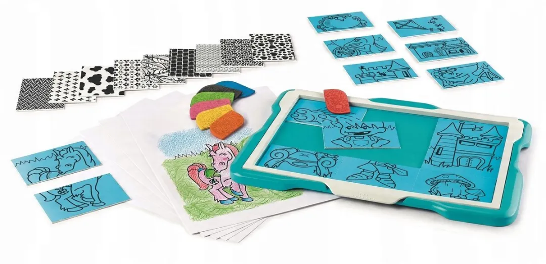 Maped Creativ Tekenpaneel - Kinderen Geel/Rozes/Turquoise/Wit