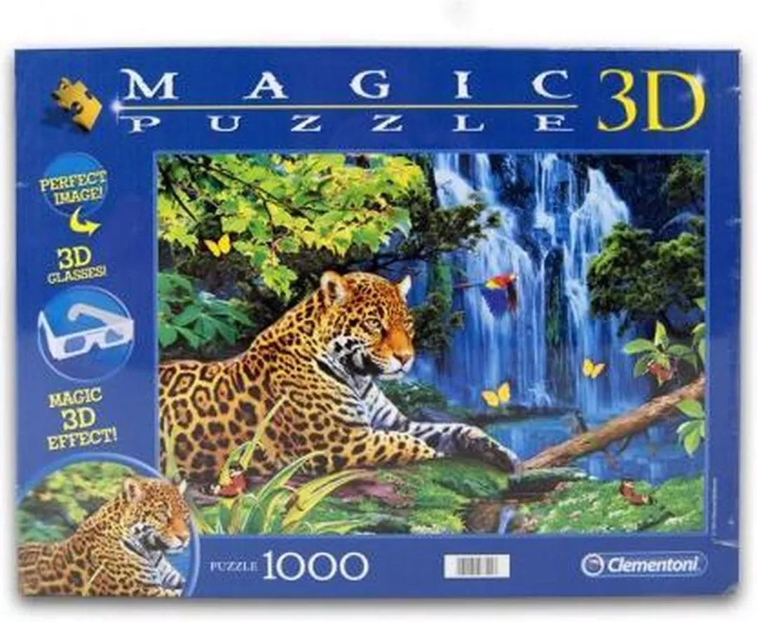 Clementoni 3D Magic Puzzel Jaguar Jungle 1000 Stuks