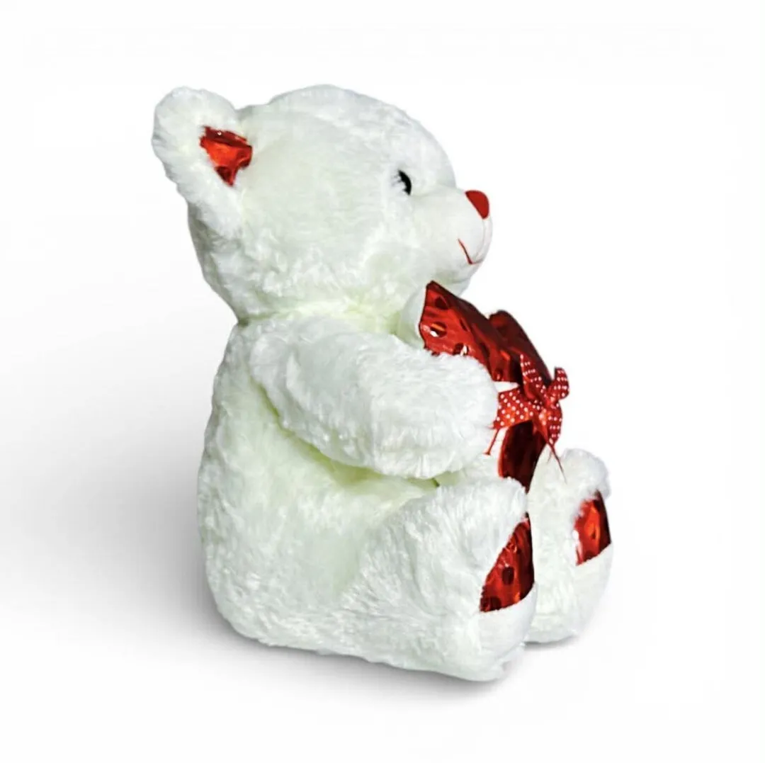 YJ Toys Knuffelbeer I Love You 40cm - Wit