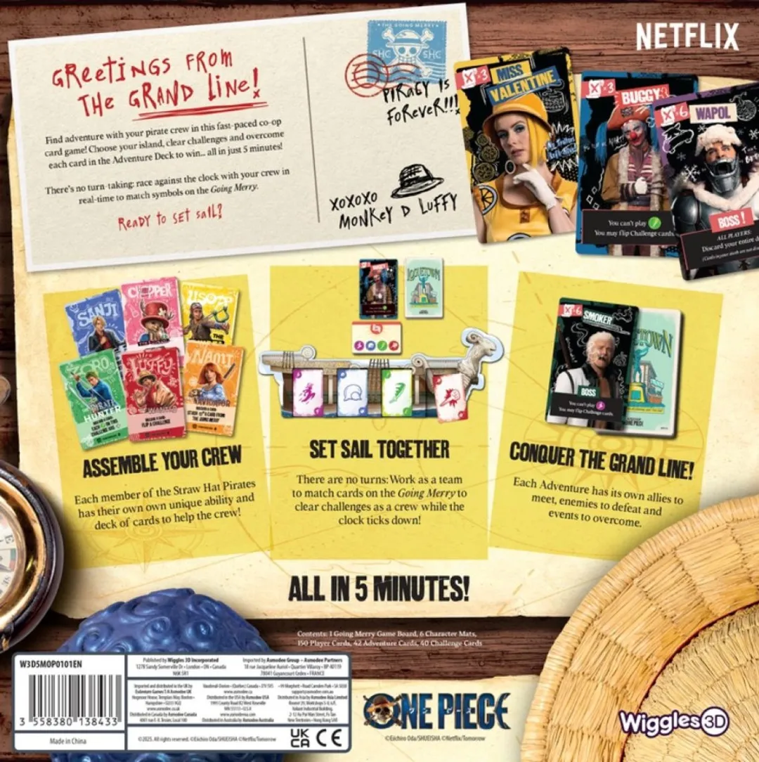 Asmodee One Piece Coöperatief Kaartspel - 2-6 Spelers