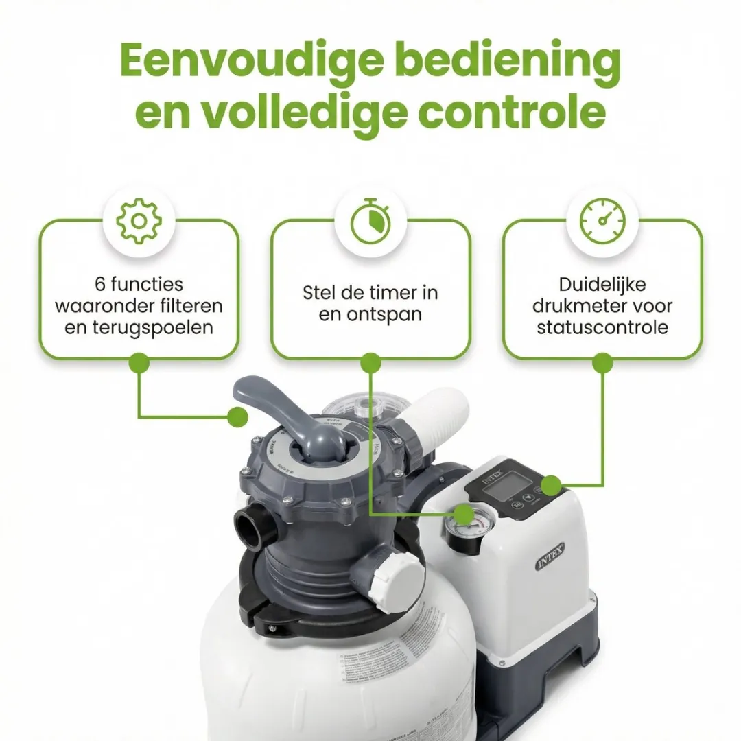 Intex 26646GS Zandfilterpomp 6000 l/u - 38mm