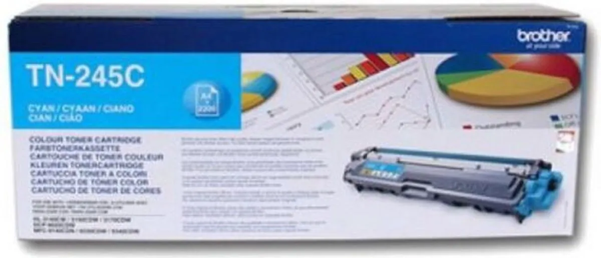 Brother TN-245C Toner Cyaan - 2200 Pagina's