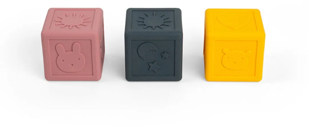 BigJigs Sensorische Blokken - 2 Stuks - Meerkleurig