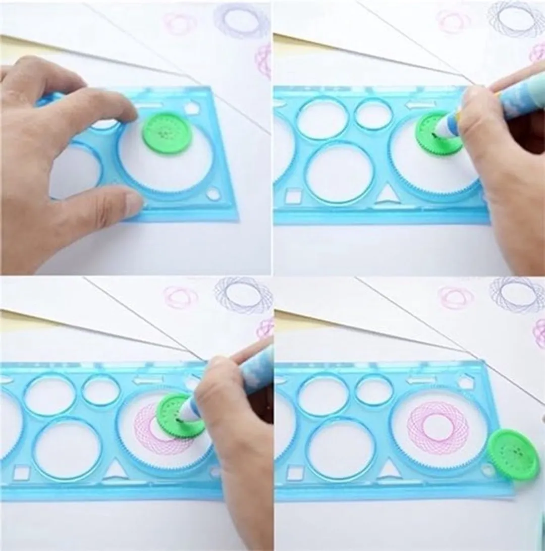 Jono Toys Spirograaf Geel Knutselset - 1 Stuk