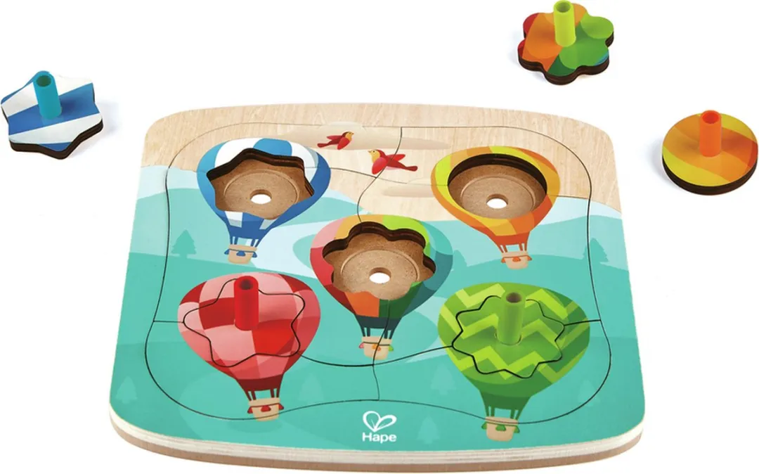 Hape Puzzle Drehende Ballons 12-delig