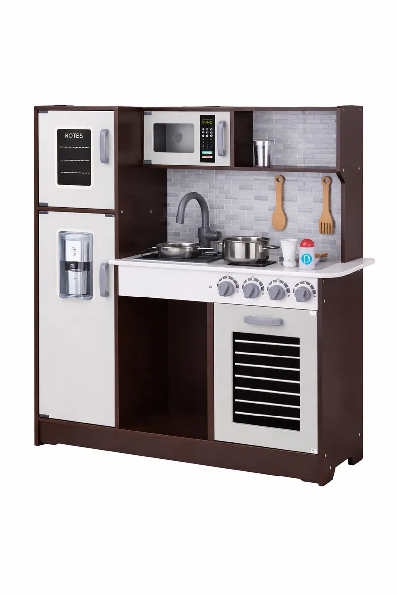 Tooky Toy Extra Grote Houten Speelkeuken - 96,5x30x89,5cm Meerkleurig