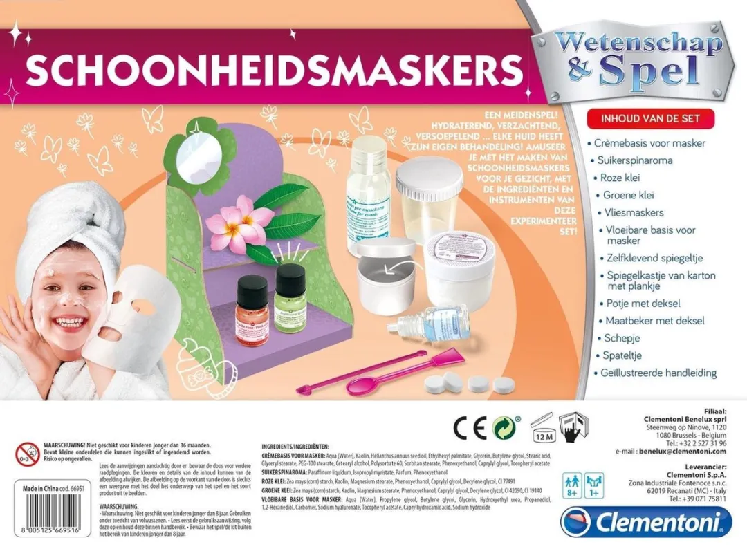 Clementoni Schoonheidsmaskers Beautyset 66951 - 8+ jaar
